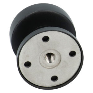HDD Top Plat | Bouton de porte | Noir structuré (résistant aux UV) – Image 2