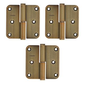 HDD Pro | Jeu de 3 paumelles | Bronze | 80 x 80 mm