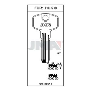 Ébauche de clé JMA HOK-1D – vue groupée