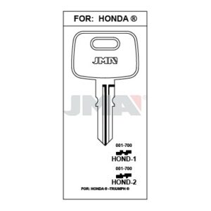 Ébauche de clé JMA HOND-1 – vue groupée