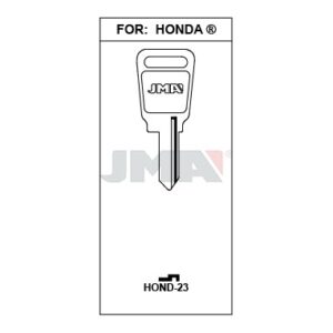 Ébauche de clé JMA HOND-23 – vue groupée