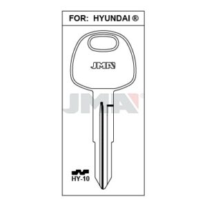 Ébauche de clé JMA HY-10 – vue groupée