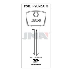 Ébauche de clé JMA HY-1 – vue groupée