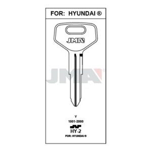 Ébauche de clé JMA HY-2 – vue groupée