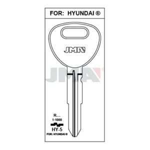 Ébauche de clé JMA HY-5 – vue groupée