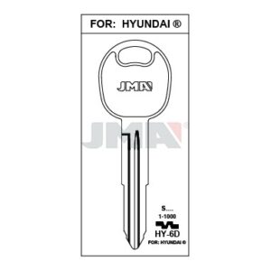 Ébauche de clé JMA HY-6D – vue groupée