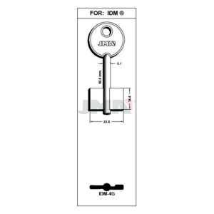Ébauche de clé JMA IDM-4G – vue groupée