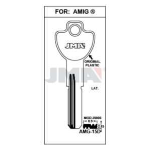 Ébauche de clé JMA AMG-15D – vue groupée