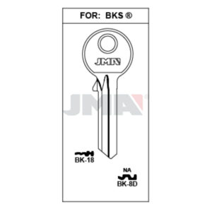 Ébauche de clé JMA BK-18 – vue groupée