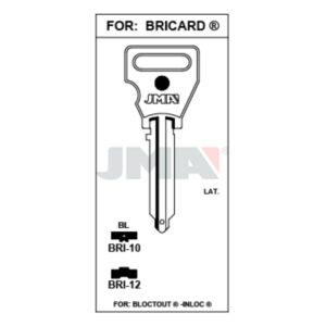 Ébauche de clé JMA BRI-12 – vue groupée