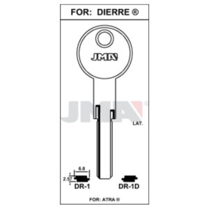 Ébauche de clé JMA DR-1D – vue groupée