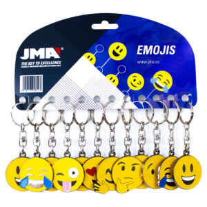 Porte-clés Emoji JMA | Présentoir de 12 pièces