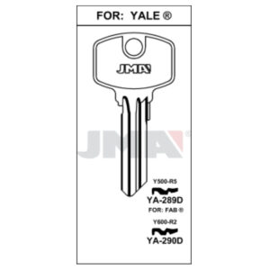 Ébauche de clé JMA YA-289D – vue groupée