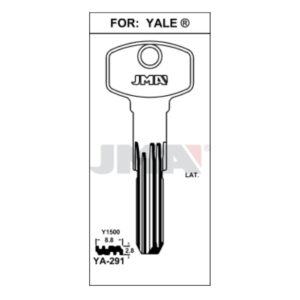 Ébauche de clé JMA YA-291 – vue groupée