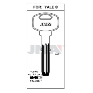 Ébauche de clé JMA YA-306 – vue groupée