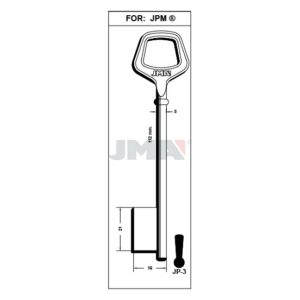 Ébauche de clé JMA JP-3 – vue groupée