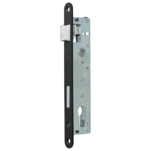 Jania serrure à larder 90/22 PZ | Noire | Têtière 220x20 mm