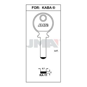 Ébauche de clé JMA KA-11 – vue groupée