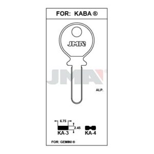 Ébauche de clé JMA KA-4 – vue groupée