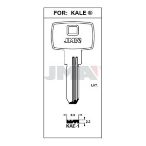 Ébauche de clé JMA KAE-1 – vue groupée