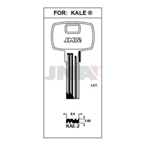 Ébauche de clé JMA KAE-2 – vue groupée