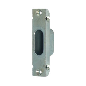 KFV gâche 2392.01.20 pour pêne rond - À entailler pour portes en bois - F20X8