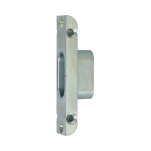KFV gâche 2392.01.20 pour pêne rond - À entailler pour portes en bois - F20X8 – Image 2