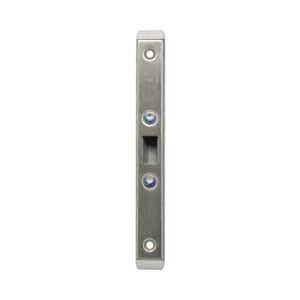 KFV gâche 2325-06 pour pêne rond - Réversible - U24X6 - Réglable - Inox