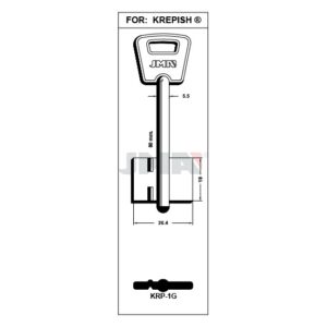 Ébauche de clé JMA KRP-1G – vue groupée