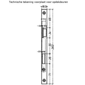 Litto A2658 serrure à cylindre pour portes en bois avec entraxe 110 – Image 4