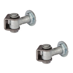 Locinox G90LR-M20 charnière à 90° anti-dégondage avec écrou de réglage | Acier zingué | Lot de 2 pièces | 67 mm