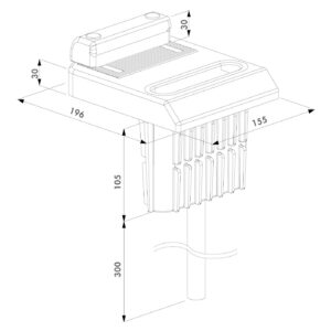 Locinox OGS sabot de sol excentré | Pour portails à deux vantaux – Image 2