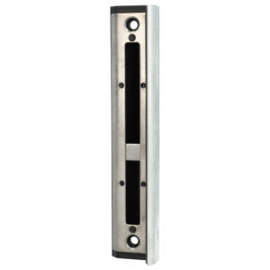 Locinox SHKW-ALUM gâche pour serrure hybride | Pour poteaux en bois | Plaque de butée incluse – Image 2