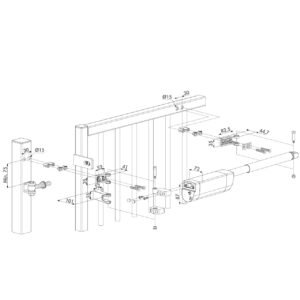 Locinox Samson-2 ferme-portail hydraulique | Pour grands portails – Image 2