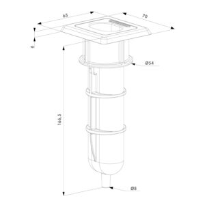 Locinox EGS sabot de sol économique | À sceller dans le béton – Image 2