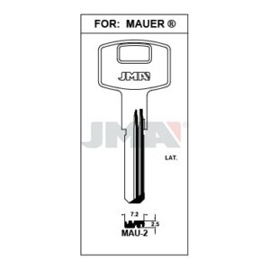 Ébauche de clé JMA MAU-2 – vue groupée