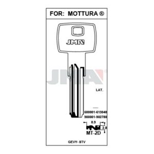 Ébauche de clé JMA MT-2D – vue groupée