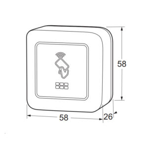Maasland KS400 | Lecteur de badge Flexess Pebble | 12-24 V DC | En ligne – Image 2