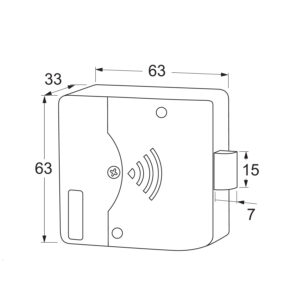 Maasland LS500 | Serrure électronique pour casiers | Commande par badge Mifare – Image 3