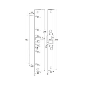 Maasland ML820 | Verrou électrique à encastrer | 12/24 V DC – Image 2