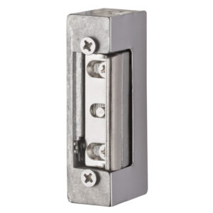 Maasland API00U | Gâche électrique | Axiale | À émission 10-24 V AC/DC | Décondamnation manuelle + contact stationnaire