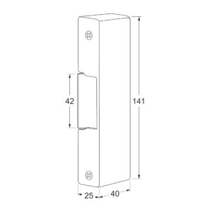 Maasland EV-A70 | Gâche électrique pour barres anti-panique | En applique – Image 4