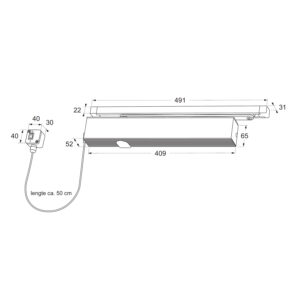 Maasland 8122BK | Ferme-porte débrayable (Free Swing) | Électro-hydraulique | Force 3-6 | 24V DC – Image 2