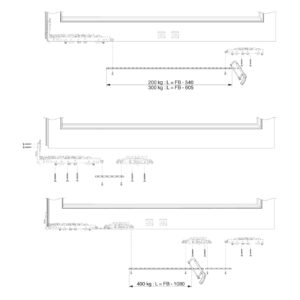 Maco HS16 4x4 punched | Tringle de liaison | Pour portes coulissantes – Image 2