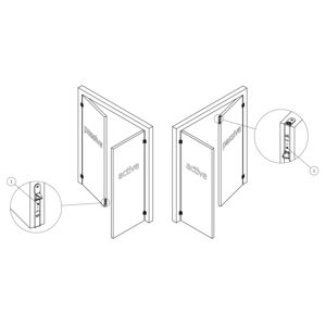 OLDA 31 HZA-C | Verrou automatique pour porte à 2 vantaux | Type 1 – Image 3