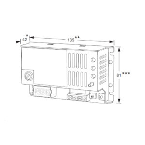 Maasland PS2415D | Alimentation pour rail DIN | 24V DC | 1,5A – Image 2