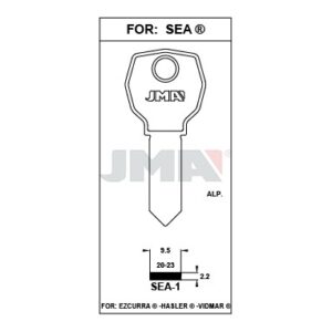 Ébauche de clé JMA SEA-1 – vue groupée