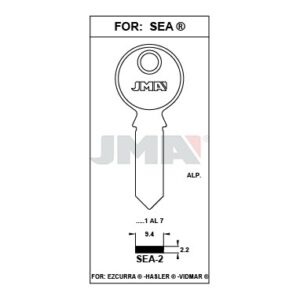 Ébauche de clé JMA SEA-2 – vue groupée
