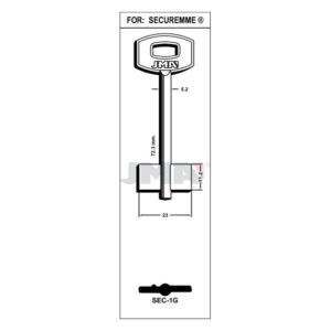 Ébauche de clé JMA SEC-1G – vue groupée