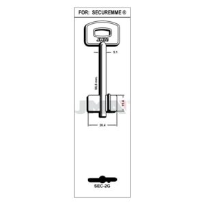Ébauche de clé JMA SEC-2G – vue groupée